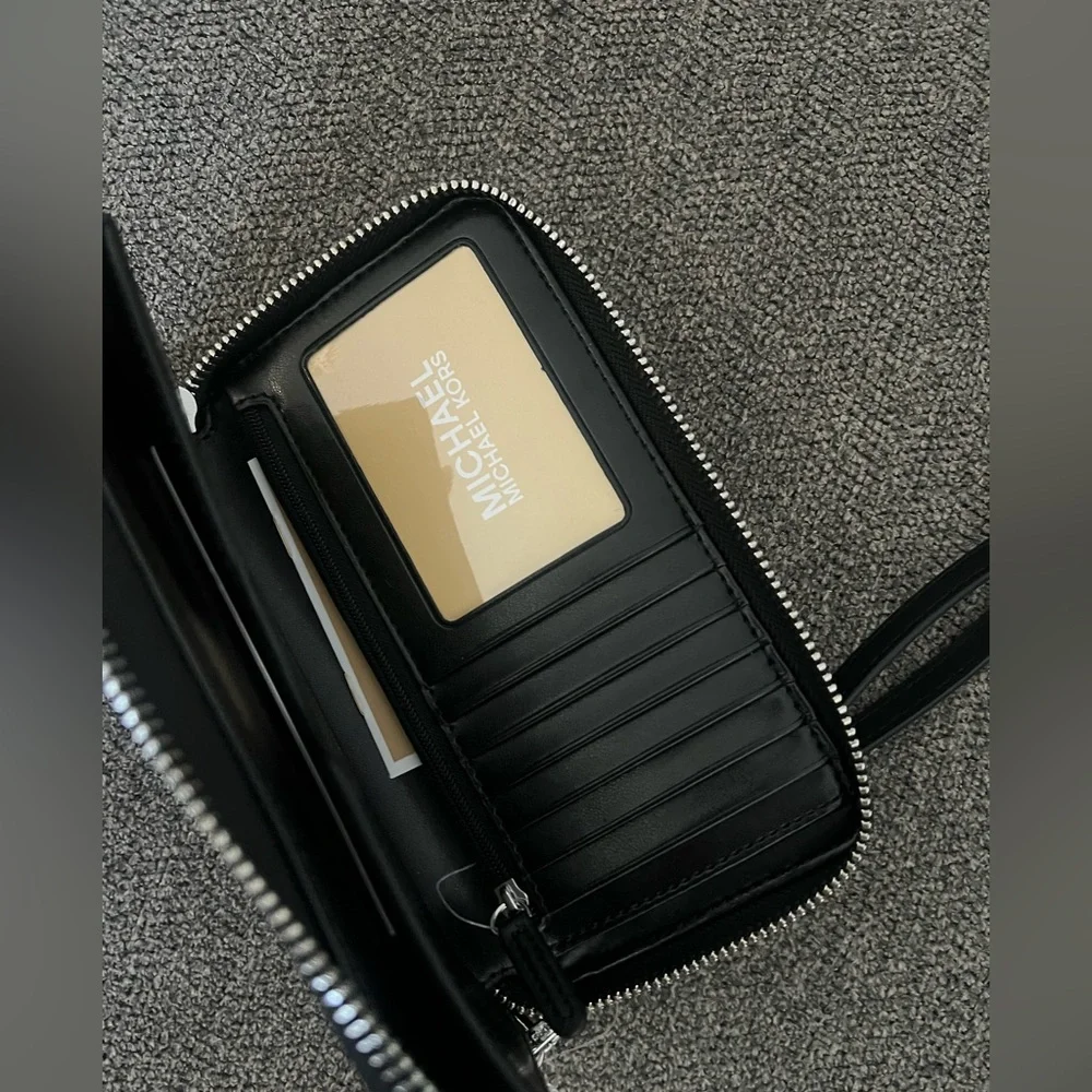 Michael Kors Black Monogram Wristlet - Picture 4 of 5